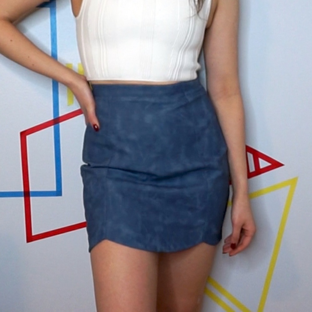 Minkpink Faux Leather Skirt